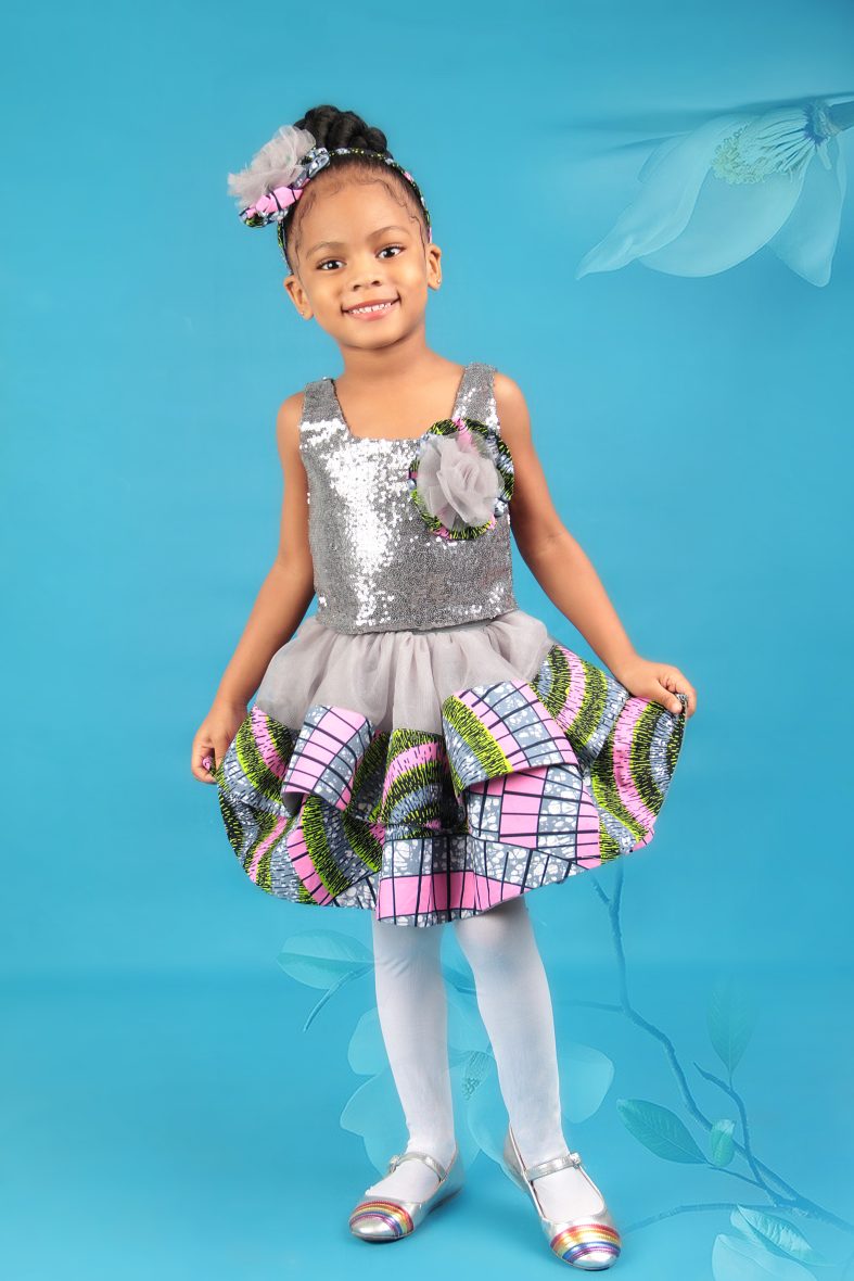 3pc Girls Sequin Ankara