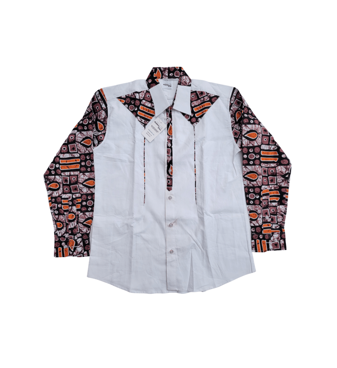 Boys and Men Patch Ankara designed Shirt