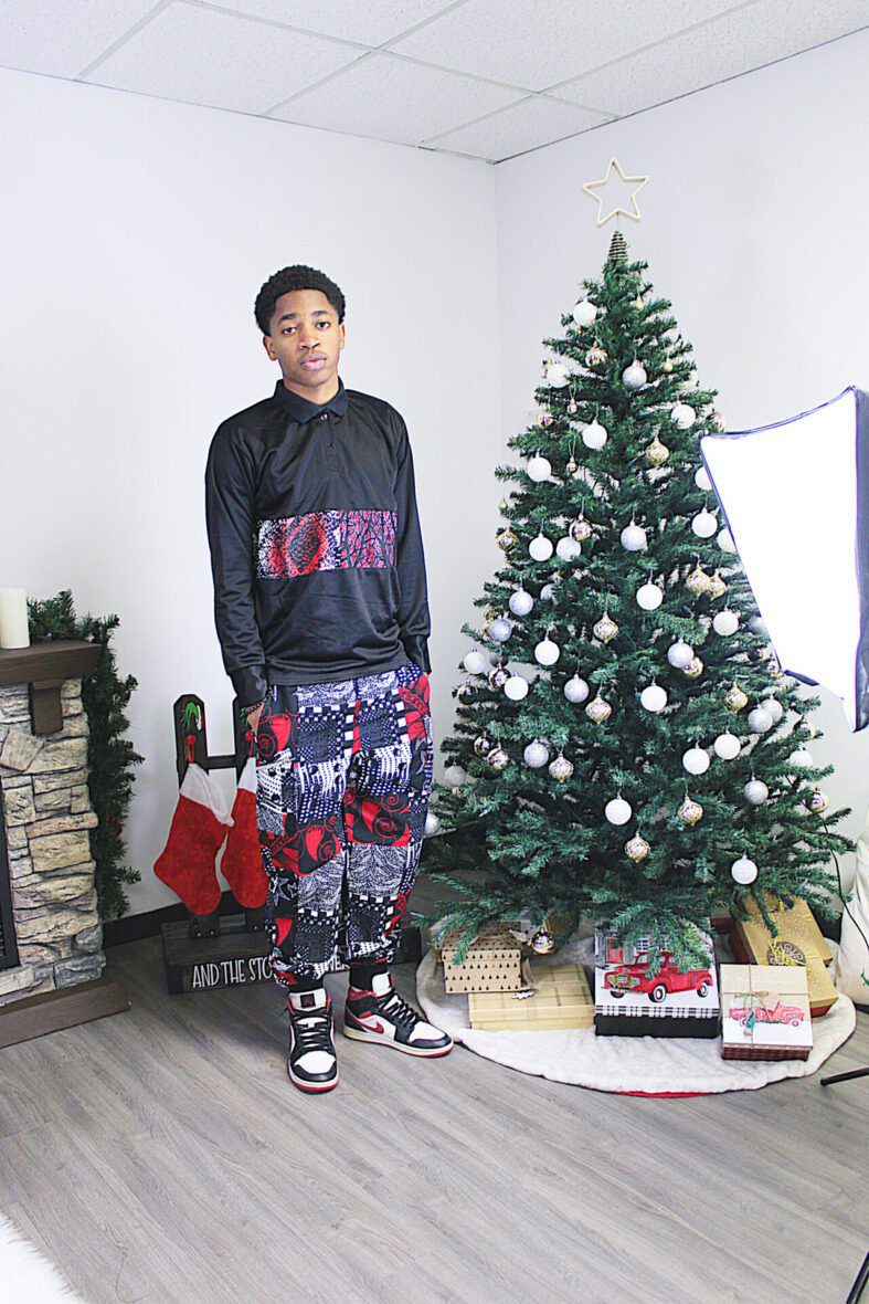 Men and Boys Ankara Joggers