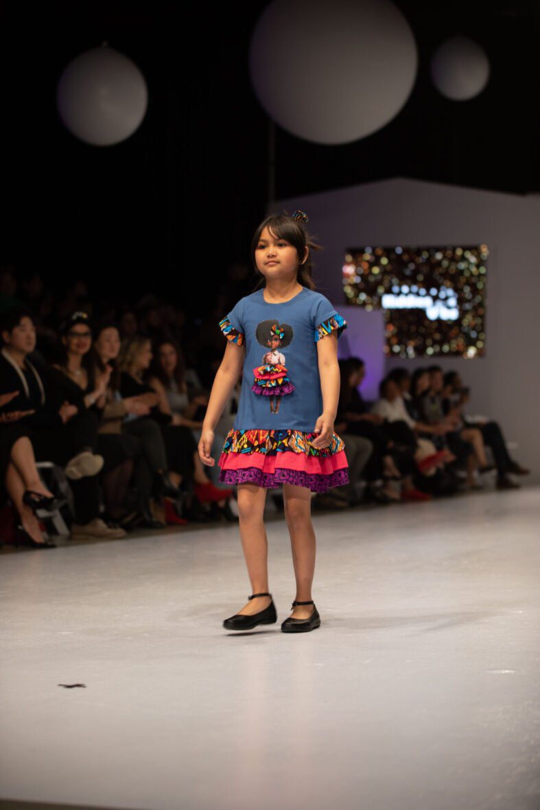 Ankara Low waist 3 tier African girl Art dress