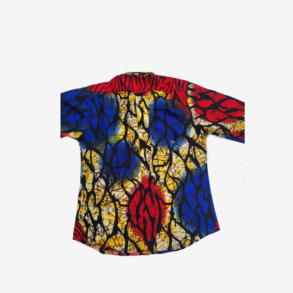 Boys and Men’s Matching Family African Ankara Roll-Up Box Pleat Shirt – Kiddies Vibe