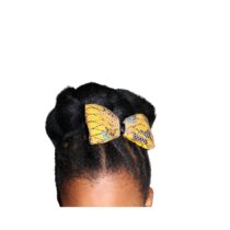 Kiddies Vibe 2pcs Ankara Hair Bow/ Hair Slide / Hair Barrette/ ponytail holder/ Alice band - Kiddies Vibe